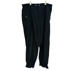 Titleist Men's 100% Microfiber Polyester Black Cargo Windbreaker Style Pants